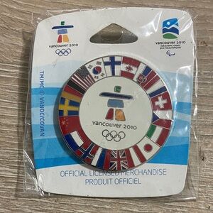 Vancouver 2010 Olympic Pin with Countries Flags